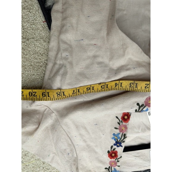 JOA Anthropologie NWT Tie-Front Embroidered Jumpsuit Sz Large - Picture 7 of 11